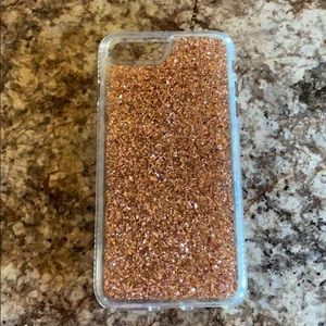 Rose gold glitter iPhone 7 or 8 plus phone case
